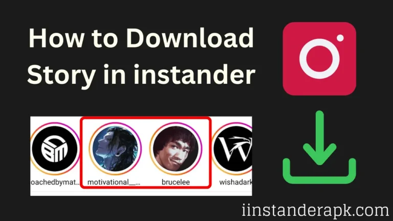 how to download story in instander
